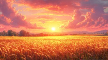 金色麦田夕阳19