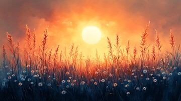 日落植物日落植物白色2