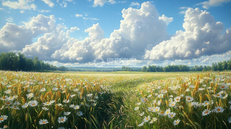 高清大图下载【趣麦麦图】夏日田野风光