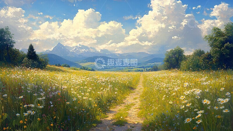 高清大图下载【趣麦麦图】夏日田野风光1