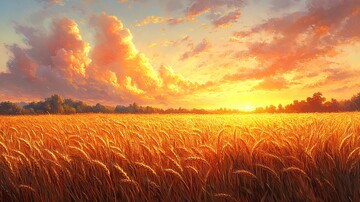 金色麦田夕阳20