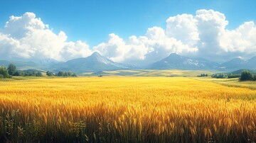 麦田风光麦田风光自然1