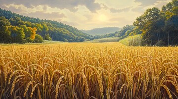 稻谷丰收的季节2