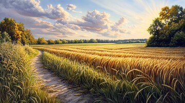 稻谷丰收的季节1