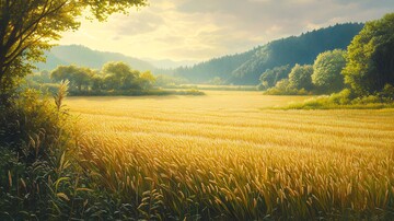 稻谷丰收的季节3