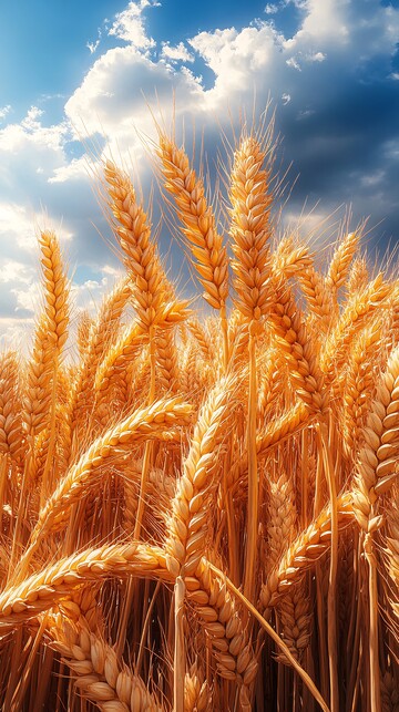 小麦生长蓝天白云1