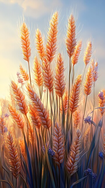 小麦生长立体图1