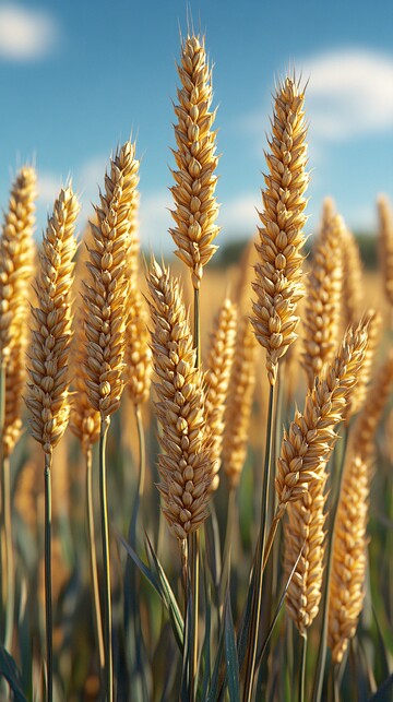 小麦生长蓝天白云2