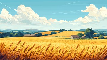 麦田景观麦田景观简约1