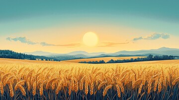 麦田景观麦田景观简约