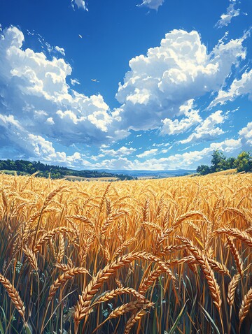 麦田云天麦田金色蓝色3