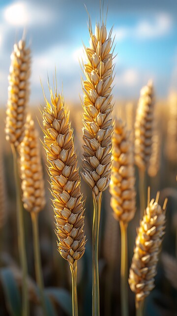 小麦生长蓝天白云3