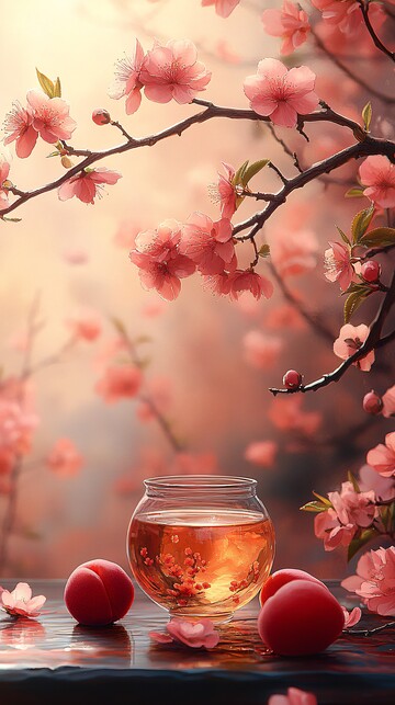 桂花茶香桂花茶叶桃花