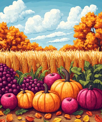 丰收果实秋日景