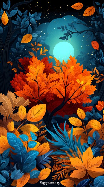 秋叶飘落庆周年