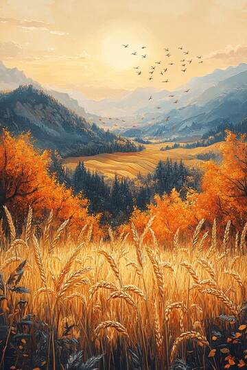 秋收稻田龙秋收稻田阳光