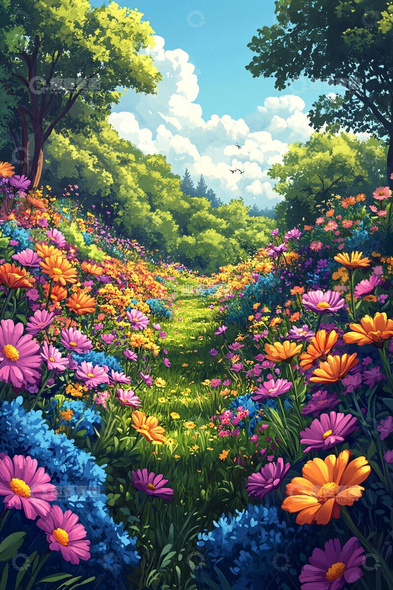 高清大图下载【趣麦麦图】花园中的小矮人2