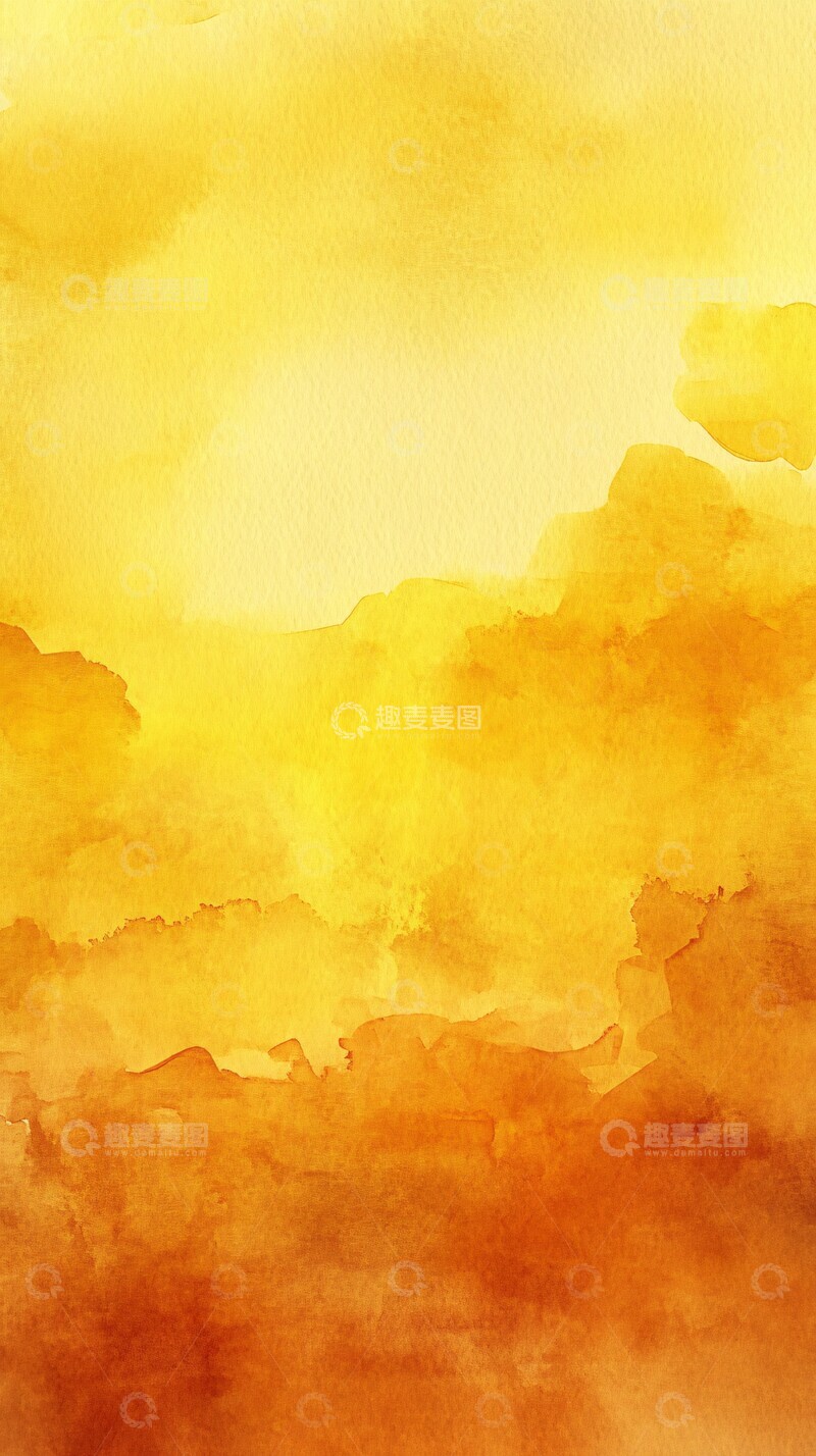 暖黄水彩细节1