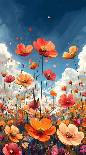 花朵晴空花朵晴空清晰