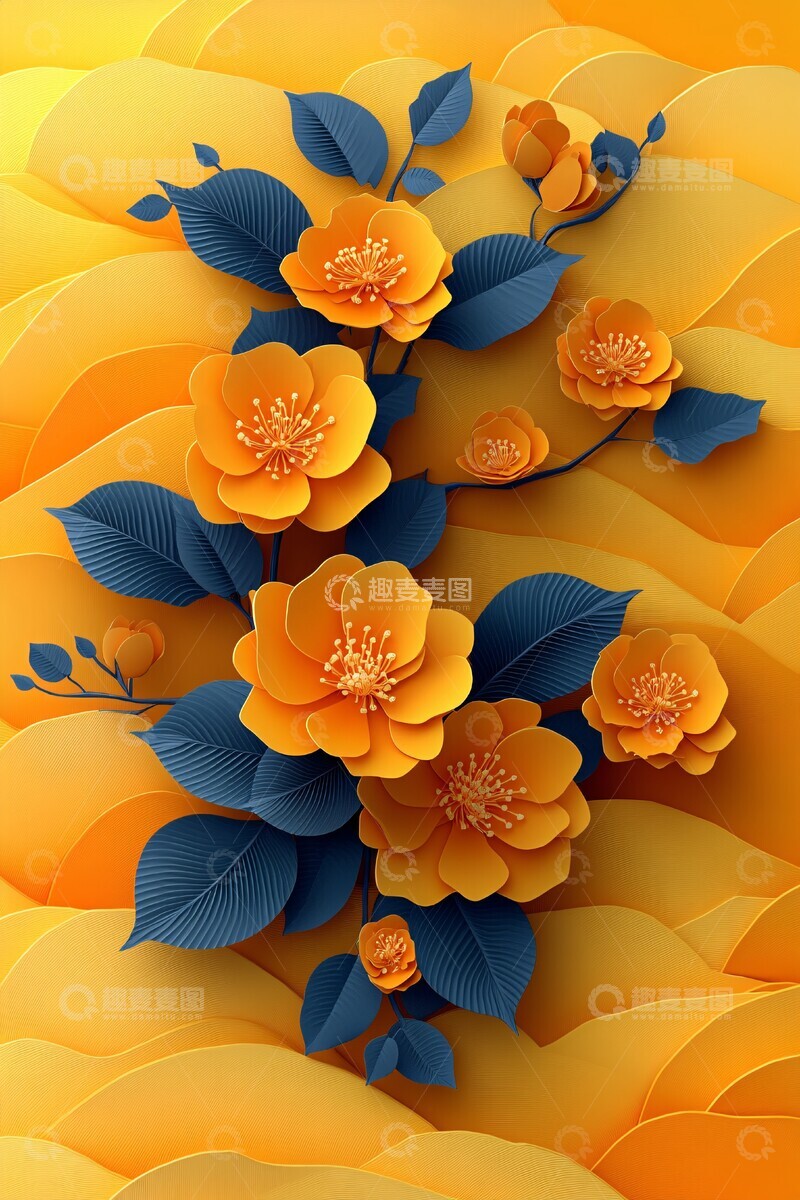 高清大图下载【趣麦麦图】-桂花剪纸中秋海报1