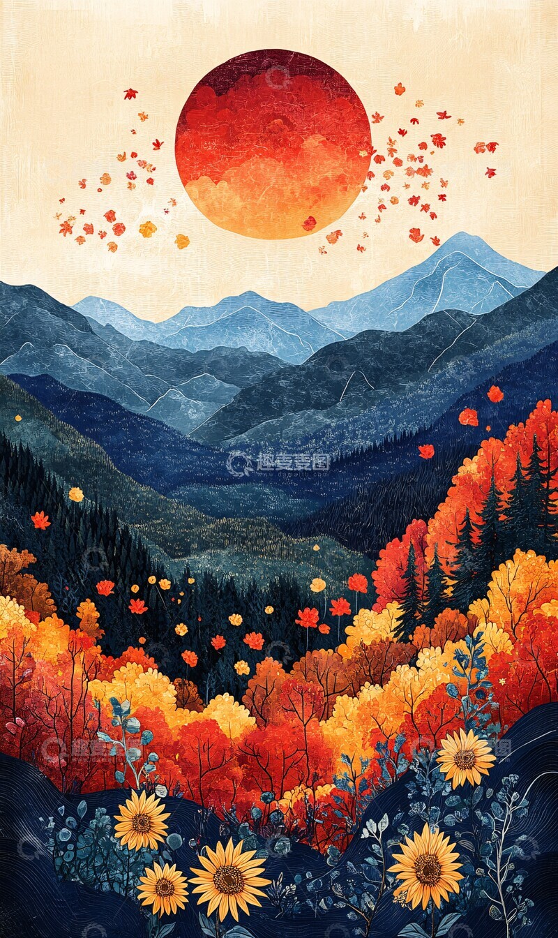 高清大图下载【趣麦麦图】夏秋交接图夏天秋天阳光