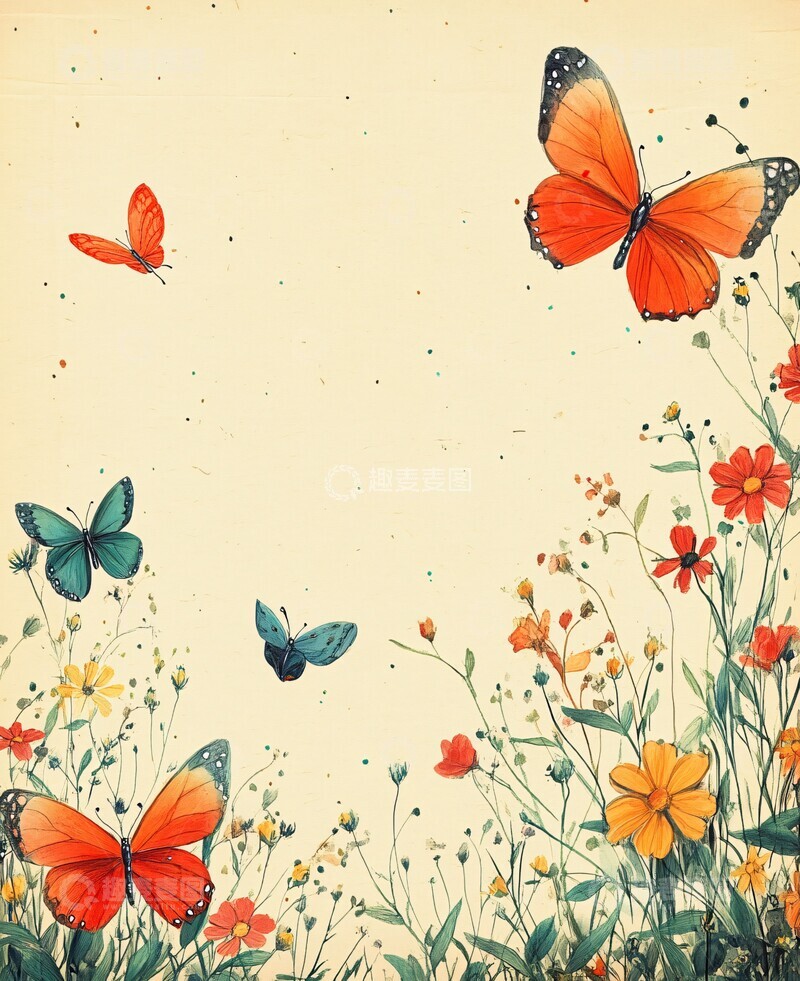 高清大图下载【趣麦麦图】儿童好友背景图