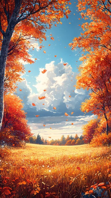 初秋田野初秋田野天空1