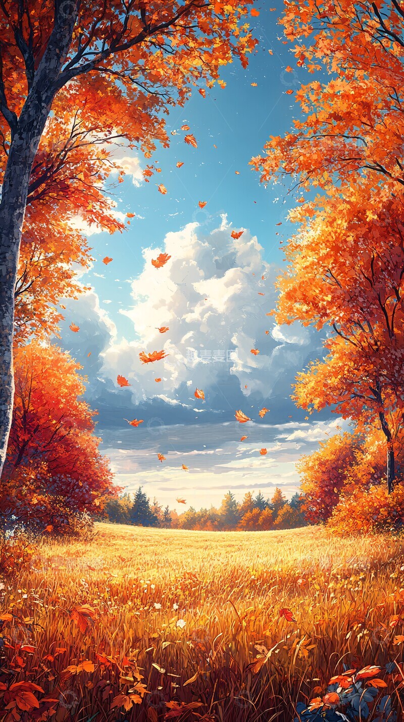 高清大图下载【趣麦麦图】初秋田野初秋田野天空1