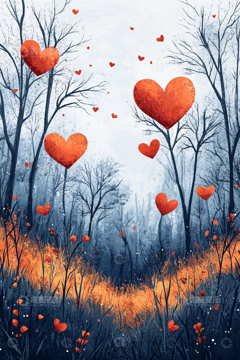 高清大图下载【趣麦麦图】二月图腾空心