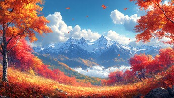 秋日风景线秋日风景树木2