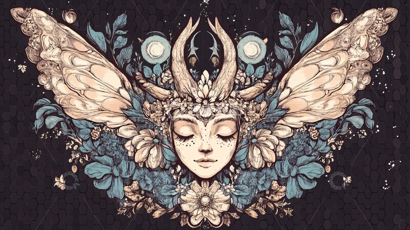 高清大图下载【趣麦麦图】野花精灵衬衫1