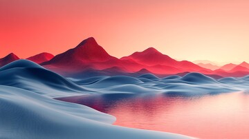 灰岭流水流水天空背景2