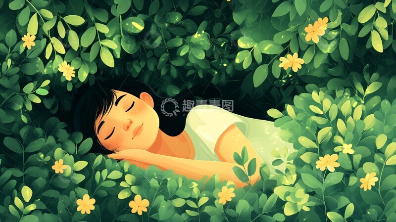 高清大图下载【趣麦麦图】树下草地草地花园背景