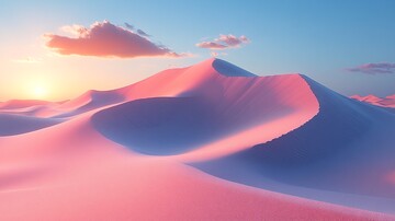 粉色沙丘天空
