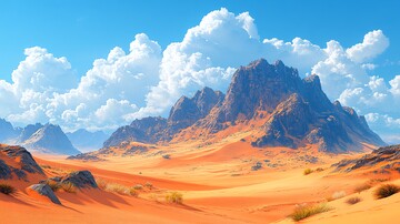 沙丘与晴空沙丘晴空自然1