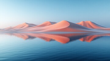 沙漠清晨水波纹1