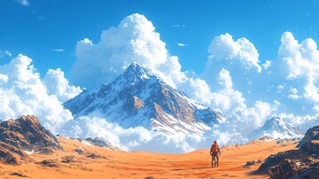 沙丘与晴空沙丘晴空自然2