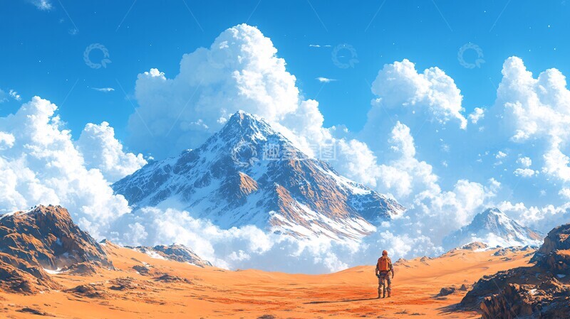 高清大图下载【趣麦麦图】沙丘与晴空沙丘晴空自然2