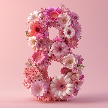 数字八形状花朵