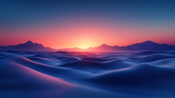 沙漠夕照沙漠夕照山脉1