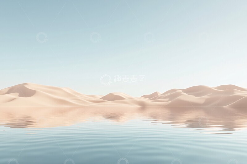 高清大图下载【趣麦麦图】沙漠中的幻影3