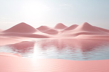 沙丘水影沙丘水影反射