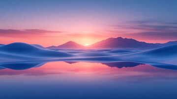 沙漠夕照沙漠夕照山脉2