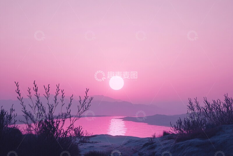 高清大图下载【趣麦麦图】沙漠中的幻影1