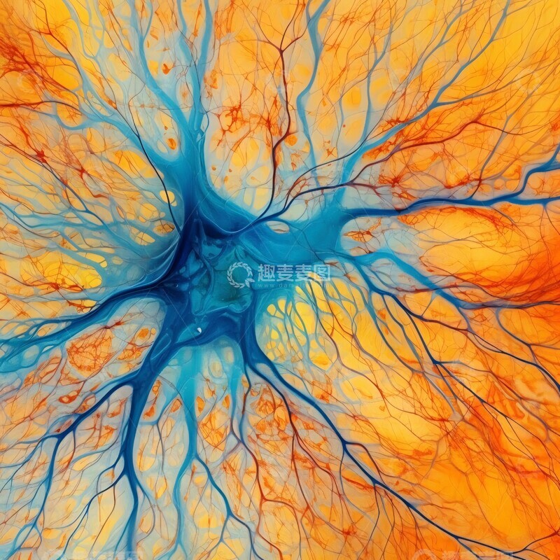 高清大图下载【趣麦麦图】神经元大脑图2