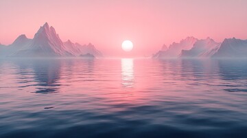 湖面山影水面背景风景2