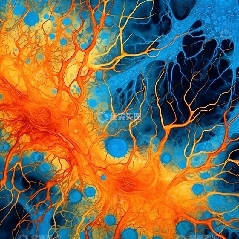 高清大图下载【趣麦麦图】神经元大脑图