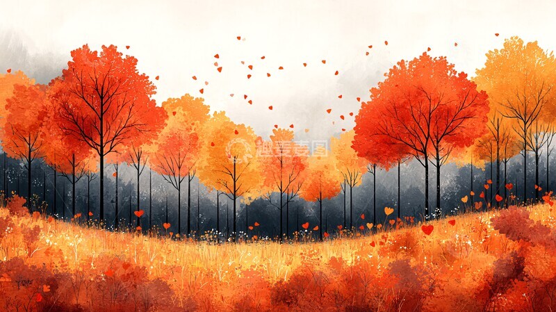 高清大图下载【趣麦麦图】秋日森林奇遇记2