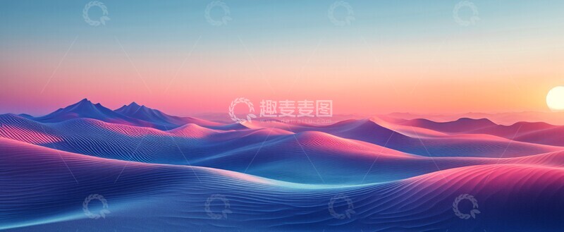 高清大图下载【趣麦麦图】未来抽象景观3