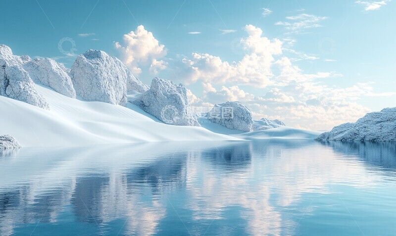 高清大图下载【趣麦麦图】白沙黑岩水景1